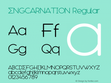 ENGCARNATION Regular Version 1.0图片样张