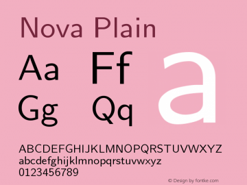 Nova Plain Version 001.000图片样张