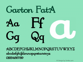 Garton FatA 1.0 Thu May 26 15:49:24 1994 Font Sample