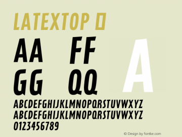LatexTop ☞ Version 1.000;com.myfonts.easy.canadatype.latex.top.wfkit2.version.4m8x图片样张