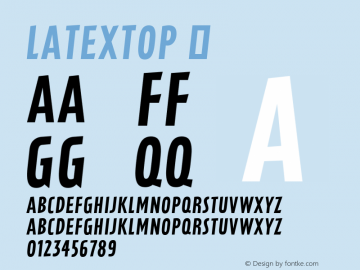 LatexTop ☞ Version 1.000;com.myfonts.easy.canadatype.latex.top.wfkit2.version.4m8x图片样张