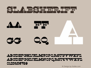 SlabSheriff ☞ 001.000;com.myfonts.easy.matchandkerosene.slab-sheriff.regular.wfkit2.version.3faf图片样张