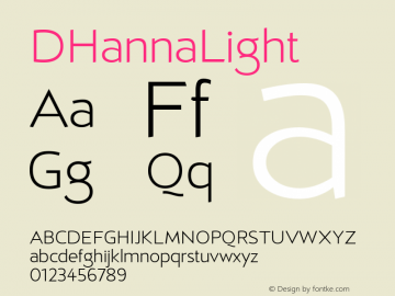 DHannaLight ☞ 1.000;com.myfonts.easy.diego-aravena.d-hanna.light.wfkit2.version.4h6Y图片样张