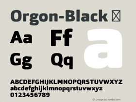 Orgon-Black ☞ Version 1.000;com.myfonts.easy.hoftype.orgon.black.wfkit2.version.4kap图片样张