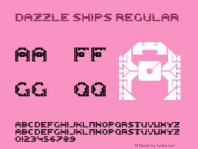 Dazzle Ships Regular OTF 4.000;PS 001.001;Core 1.0.29图片样张