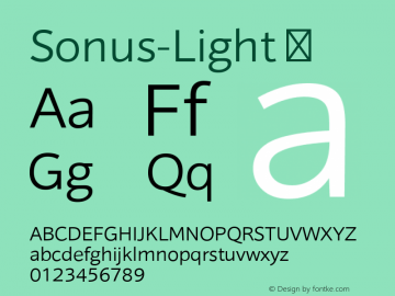 Sonus-Light ☞ Version 001.001 ;com.myfonts.easy.hoftype.sonus.light.wfkit2.version.3EjM Font Sample