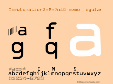 IDAutomationSCMC7n10 Demo Regular IDAutomation.com 2015 Font Sample