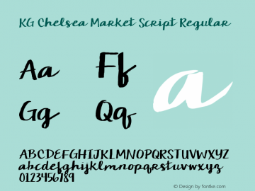 Kg Chelsea Market Script Font Family Kg Chelsea Market Script Handwriting Typeface Fontke Com