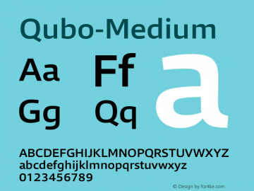 Qubo-Medium ☞ Version 1.000;com.myfonts.easy.hoftype.qubo.medium.wfkit2.version.41bk Font Sample