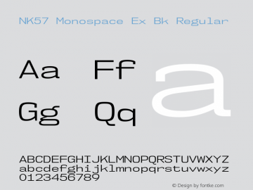 NK57 Monospace Ex Bk Regular Version 1.000图片样张