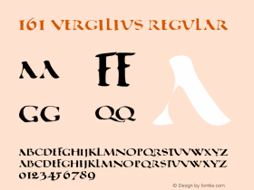 161 Vergilius Regular Version 1.000 2015 initial release图片样张