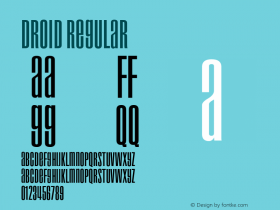 Droid Regular Version 5.002图片样张