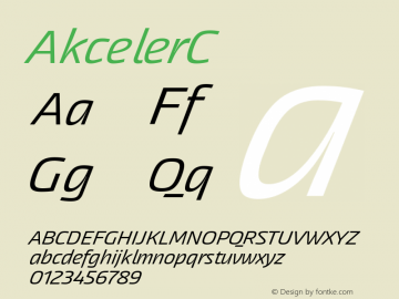 AkcelerC ☞ 001.000;com.myfonts.easy.adtypo.akceler.c.wfkit2.version.42wa Font Sample
