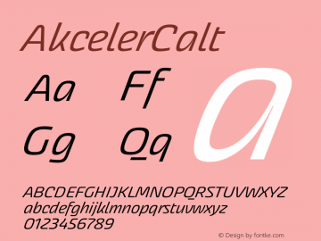 AkcelerCalt ☞ 001.000;com.myfonts.easy.adtypo.akceler.calt.wfkit2.version.42w6 Font Sample