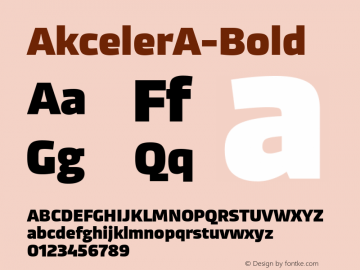 AkcelerA-Bold ☞ Version 1.000 2011 initial release;com.myfonts.easy.adtypo.akceler.a-bold.wfkit2.version.42vN图片样张