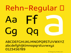 Rehn-Regular ☞ Version 1.000;com.myfonts.easy.moretype.rehn.regular.wfkit2.version.3ToH图片样张