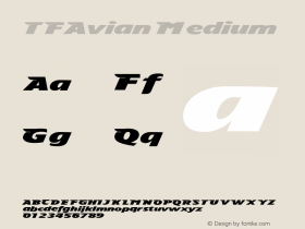 TFAvian Medium Version 001.000图片样张