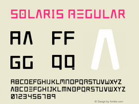 Solaris Regular Version 1.00 February 3, 2015, initial release图片样张