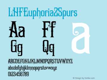 LHFEuphoria2Spurs ☞ (1.0) #License#;com.myfonts.easy.letterheadfonts.lhf-euphoria-2.spurs.wfkit2.version.4mqs Font Sample