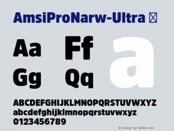 AmsiProNarw-Ultra ☞ Version 1.40;com.myfonts.easy.stawix.amsi-pro.narrow-ultra.wfkit2.version.4m5K图片样张