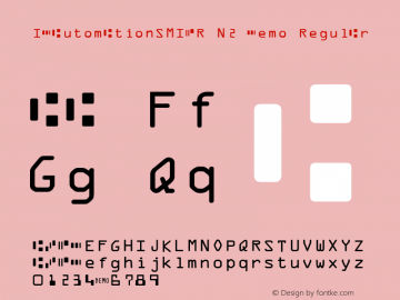 IDAutomationSMICR N2 Demo Regular IDAutomation.com 2015 Font Sample