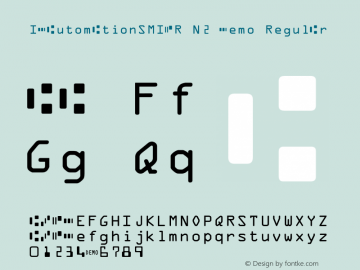 IDAutomationSMICR N2 Demo Regular IDAutomation.com 2015 Font Sample