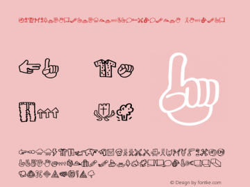 YWFTWonderlandDingbat-Outline Regular 1.000;com.myfonts.easy.ywft.wonderland.dingbat-outline.wfkit2.version.4mts图片样张