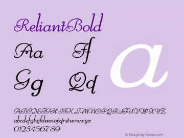 ReliantBold ☞ Version 1.000 2010 initial release;com.myfonts.easy.intellecta.reliant.bold.wfkit2.version.3oVU Font Sample