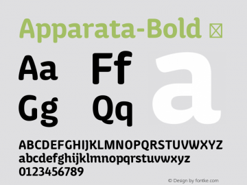 Apparata-Bold ☞ Version 1.000;com.myfonts.easy.xavier-lanau.apparata.bold.wfkit2.version.4kah图片样张