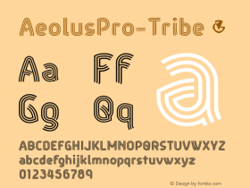 AeolusPro-Tribe ☞ Version 1.000;com.myfonts.dbsv-moulding-ideas.aeolus-pro.tribe.wfkit2.4bWS图片样张