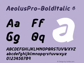 AeolusPro-BoldItalic ☞ Version 1.000;com.myfonts.easy.dbsv-moulding-ideas.aeolus-pro.bold-italic.wfkit2.version.4bWC Font Sample