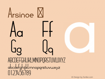 Arsinoe ☞ Version 1.001;com.myfonts.easy.pburgiel.arsinoe.regular.wfkit2.version.3G1X图片样张