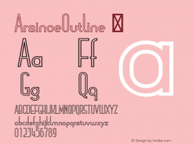 ArsinoeOutline ☞ Version 1.001;com.myfonts.easy.pburgiel.arsinoe.outline.wfkit2.version.3G1y图片样张