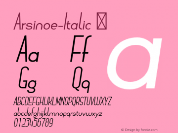 Arsinoe-Italic ☞ Version 1.001;com.myfonts.pburgiel.arsinoe.italic.wfkit2.3G1c图片样张