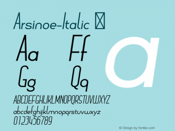 Arsinoe-Italic ☞ Version 1.001;com.myfonts.pburgiel.arsinoe.italic.wfkit2.3G1c图片样张