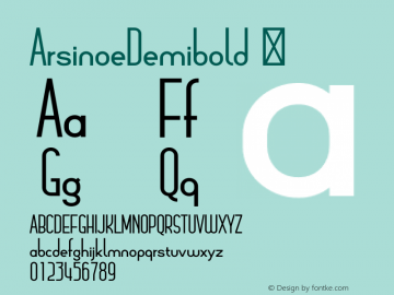 ArsinoeDemibold ☞ Version 1.001;com.myfonts.easy.pburgiel.arsinoe.demibold.wfkit2.version.3G1K图片样张