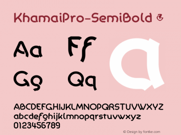 KhamaiPro-SemiBold ☞ Version 1.000;com.myfonts.dbsv-moulding-ideas.khamai-pro.semibold.wfkit2.46NZ图片样张