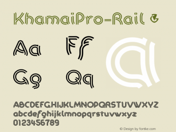 KhamaiPro-Rail ☞ Version 1.000;com.myfonts.dbsv-moulding-ideas.khamai-pro.rail.wfkit2.46NU Font Sample