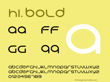 Hi. Bold Version 1.996图片样张