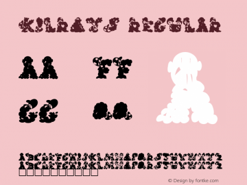 Kilroys Regular Altsys Metamorphosis:4/11/92 Font Sample
