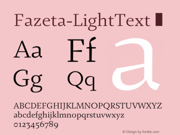 Fazeta-LightText ☞ 001.000;com.myfonts.easy.adtypo.fazeta.text-light.wfkit2.version.4kYi图片样张