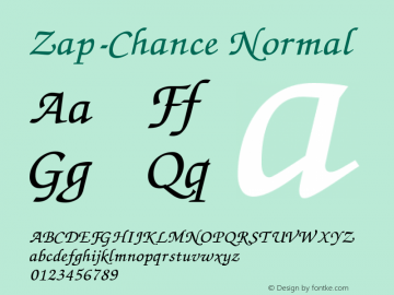 Zap-Chance Normal 1.000图片样张