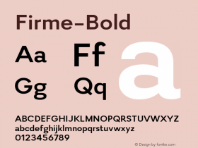 Firme-Bold ☞ Version 1.002;PS 001.002;hotconv 1.0.70;makeotf.lib2.5.58329;com.myfonts.easy.dstype.firme.bold.wfkit2.version.4mP2 Font Sample