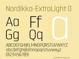 Nordikka-ExtraLight ☞ Version 1.000;com.myfonts.easy.mendoza-vergara.nordikka.extra-light.wfkit2.version.4mQY图片样张