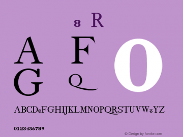 drminf8 Regular Version 001.001 Font Sample