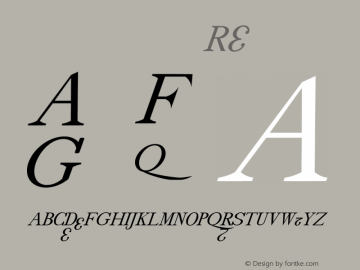 drmdozsl12 Regular Version 001.001 Font Sample