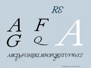 drmdozsl24 Regular Version 001.001 Font Sample