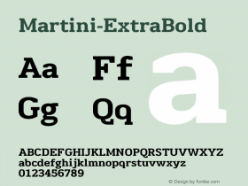 Martini-ExtraBold ☞ Version 1.004;PS 001.004;hotconv 1.0.70;makeotf.lib2.5.58329;com.myfonts.easy.behaviour.martini.extra-bold.wfkit2.version.4hMX Font Sample