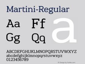 Martini-Regular ☞ Version 1.004;PS 001.004;hotconv 1.0.70;makeotf.lib2.5.58329;com.myfonts.easy.behaviour.martini.regular.wfkit2.version.4hN1 Font Sample