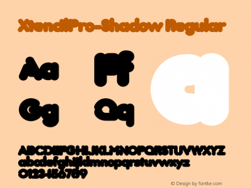 XtencilPro-Shadow Regular 001.000;com.myfonts.easy.john-moore.xtencil-pro.shadow.wfkit2.version.4mVw Font Sample